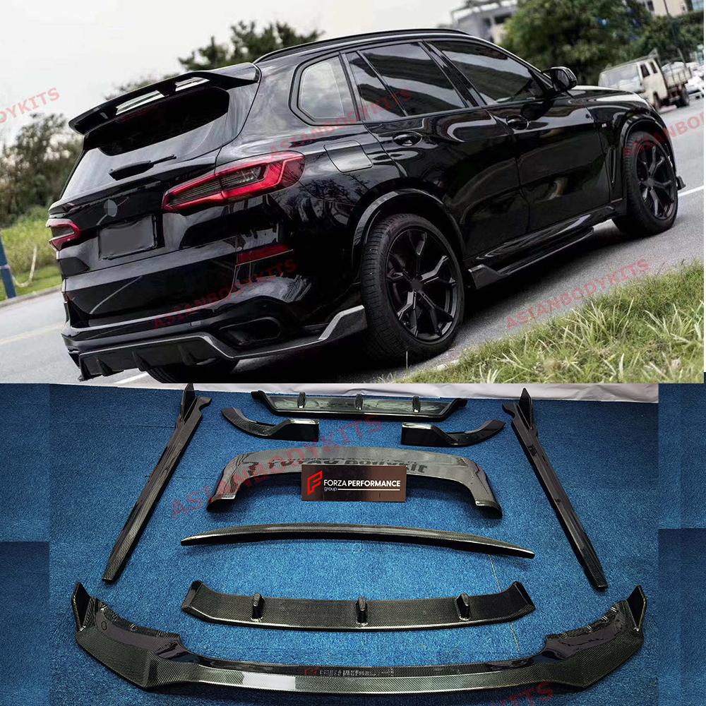 CARBON FIBER BODY KIT FOR BMW X5 G05 2019+ FRONT LIP REAR DIFFUSER REAR SPOILER
