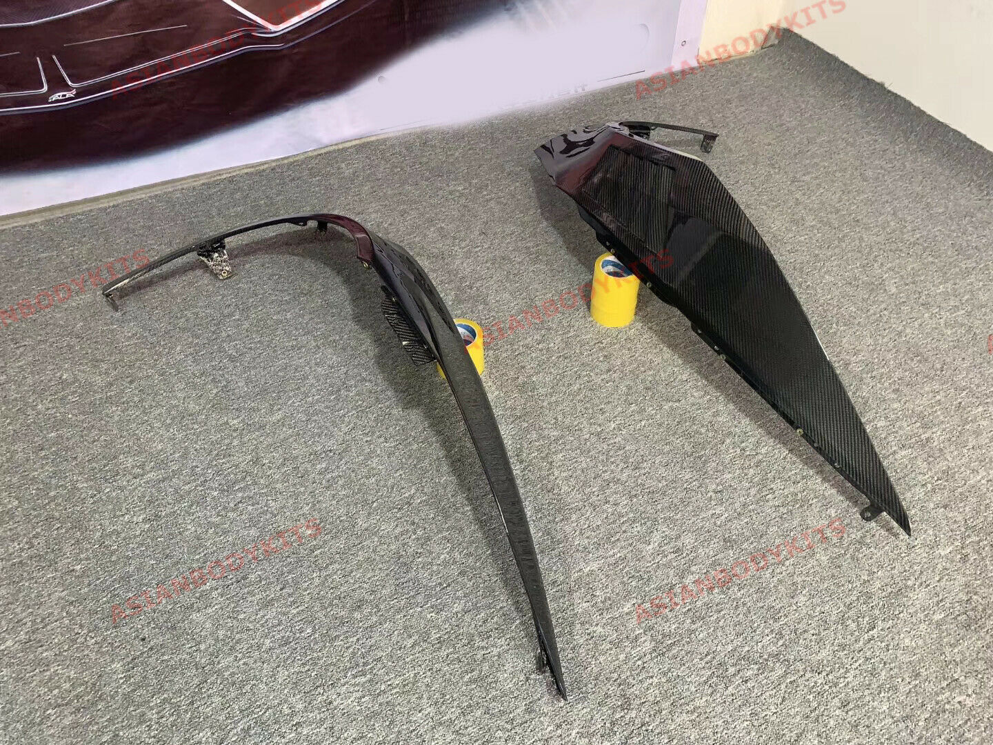 CARBON FIBER FRONT FENDERS for LAMBORGHINI HURACAN LP610 LP580 2014 - 2019
