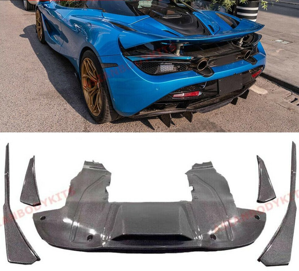 Buy Now DRY CARBON FIBER REAR DIFFUSER for MCLAREN 720S 2017 - 2023 and upgrade car parts from SIR Tuning at the Best Price. Headlights, Tail lights, Bodykits, Navigations, body kit and more - Fast & Free Shipping within Europe, US & Worldwide.