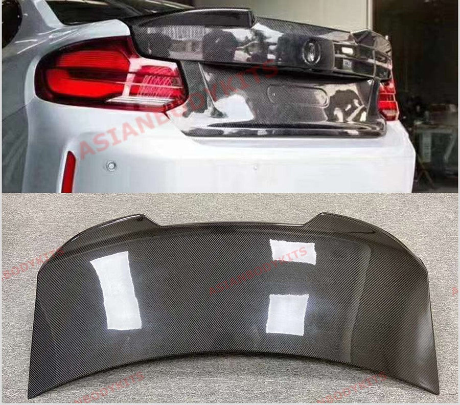 Buy Now CARBON REAR TRUNK LID for BMW M2 F87 2016 - 2021 and upgrade car parts from SIR Tuning at the Best Price. Headlights, Tail lights, Bodykits, Navigations, body kit and more - Fast & Free Shipping within Europe, US & Worldwide.