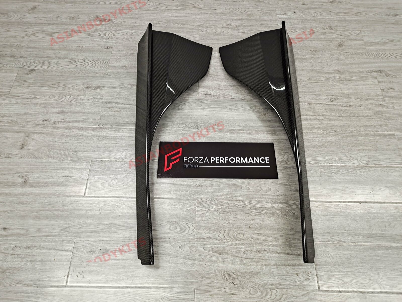 DRY CARBON FIBER SIDE SKIRTS ADD ONS for MCLAREN 720S 2017 - 2023