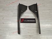 DRY CARBON FIBER SIDE SKIRTS ADD ONS for MCLAREN 720S 2017 - 2023