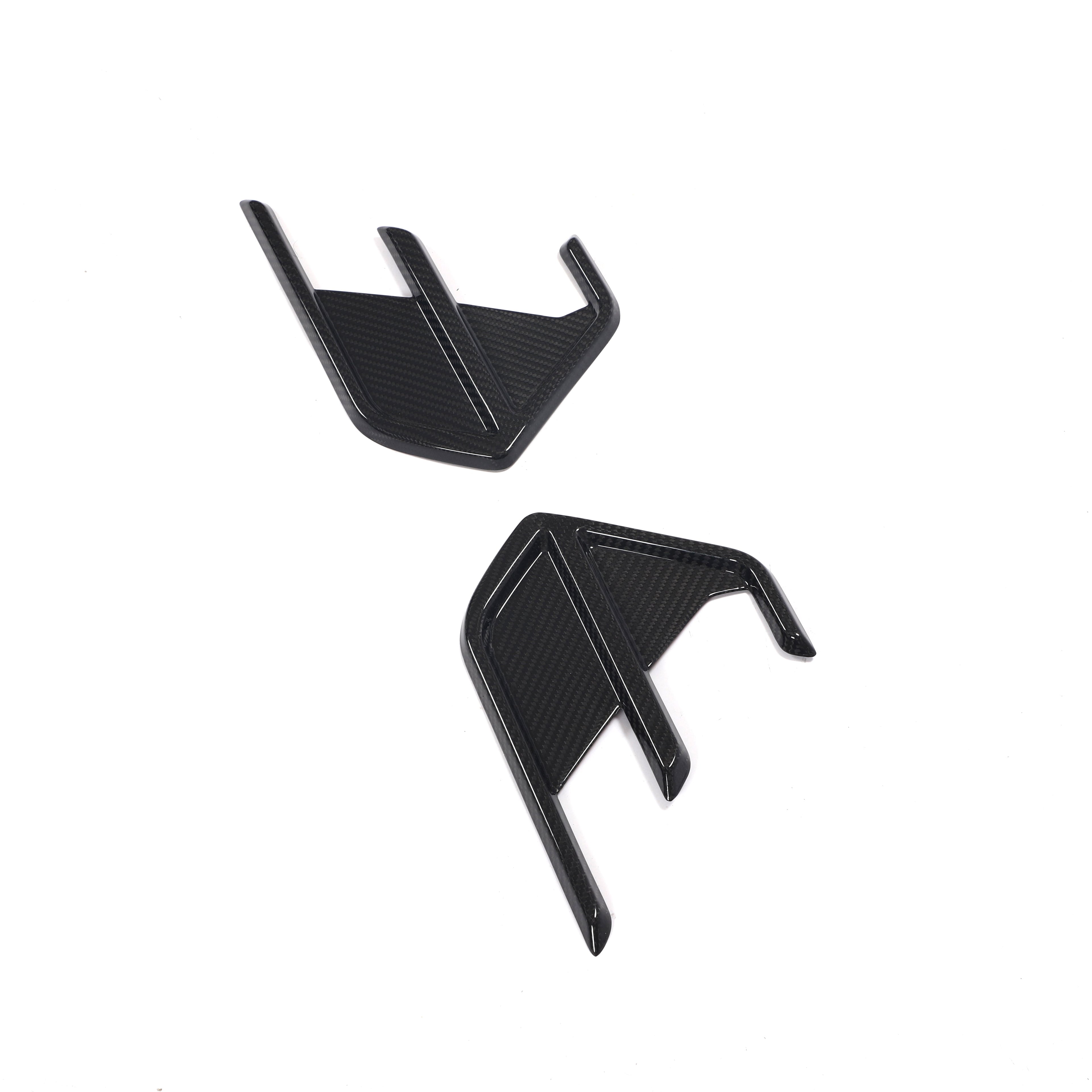 DRY CARBON REAR BUMPER FINS for AUDI RS7 4K 2018+