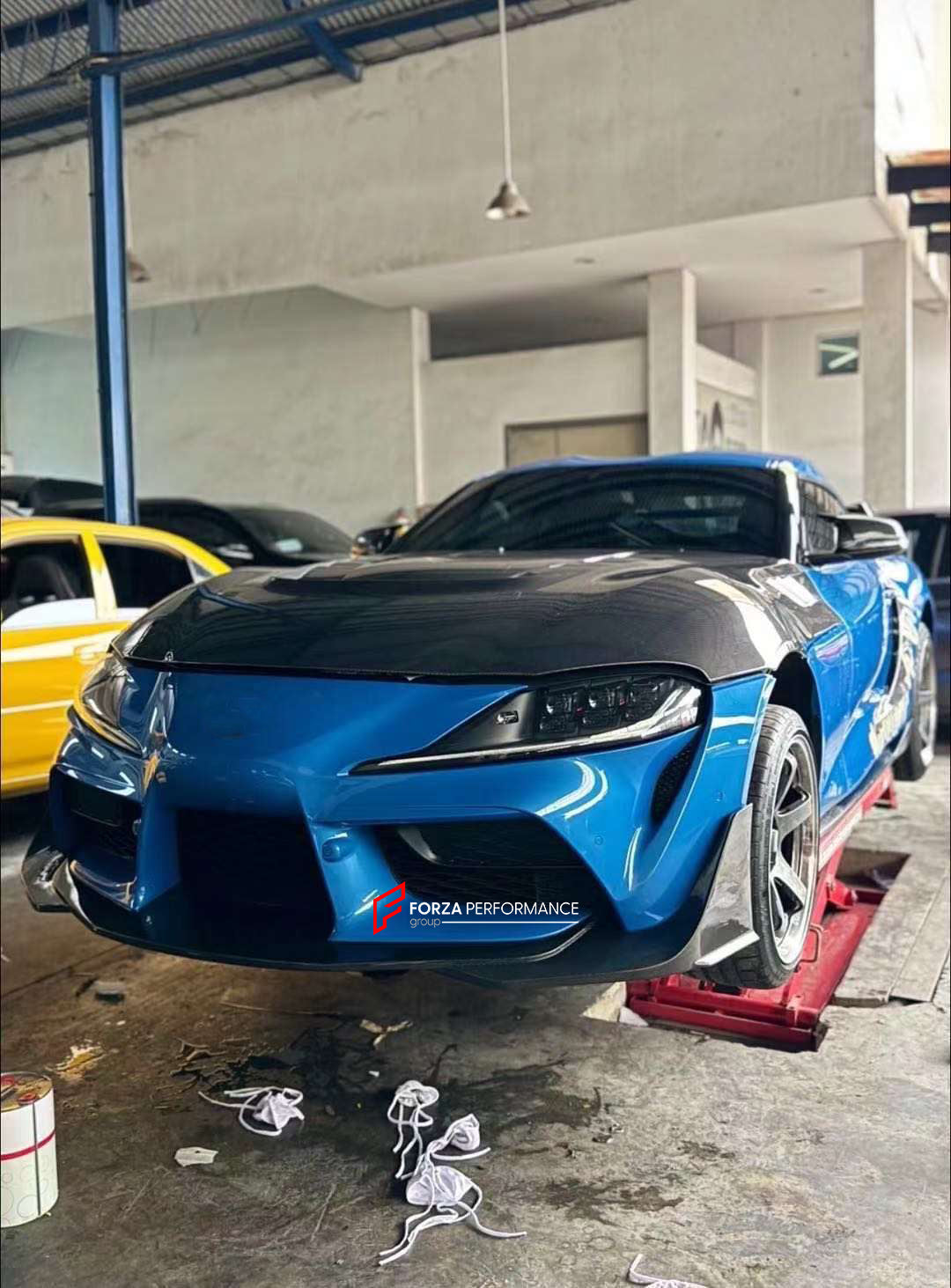 CARBON FRONT LIP for TOYOTA SUPRA A90 A91 MKV 2019+