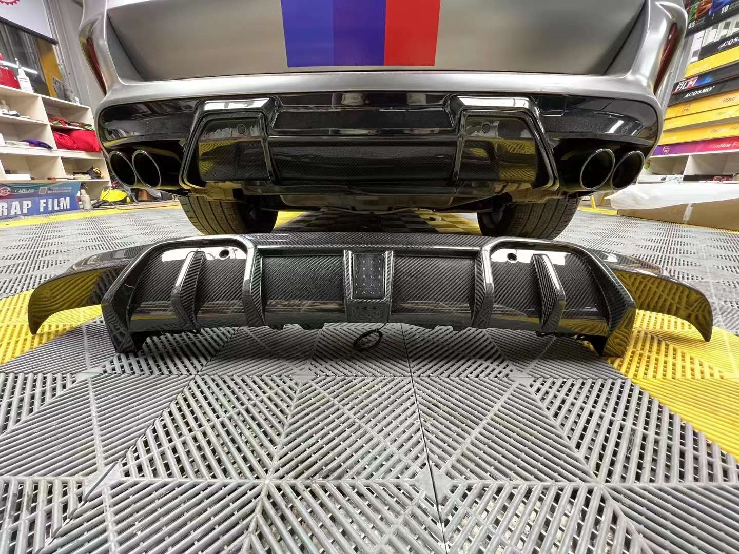 CARBON REAR DIFFUSER for BMW X6M G06 F96 X5M G05 F95
