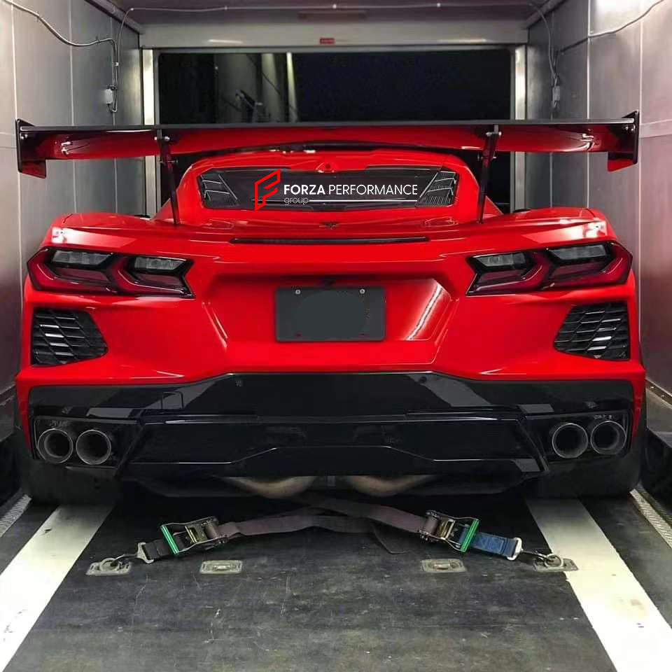CARBON REAR SPOILER for CHEVROLET CORVETTE C8 2019+