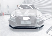 CARBON FIBER FRONT LIP for AUDI RS4 A4 AVANT B9 2018-2020