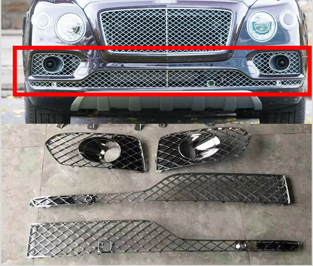 CHROME SIDE MESH LOWER MESH for BENTLEY BENTAYGA 2015 - 2020