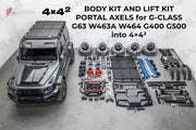 CONVERSION BODY KIT AND LIFT KIT PORTAL AXELS for MERCEDES-BENZ G-CLASS G63 W463A W464 G400 G500 to 4×4²