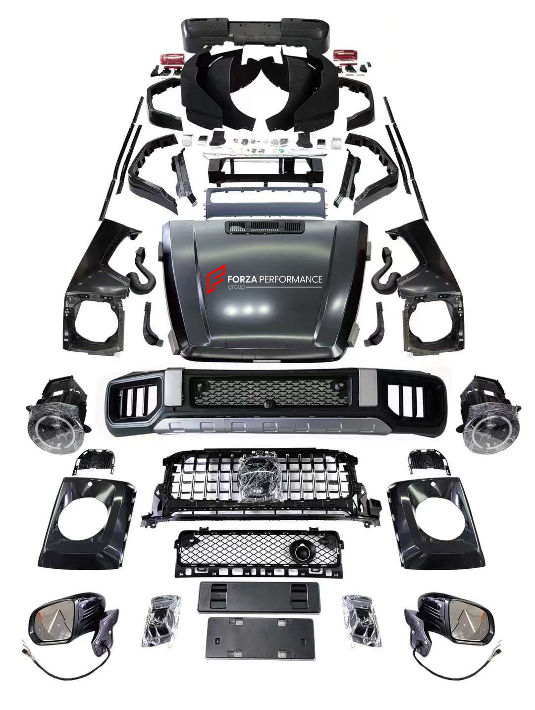 CONVERSION BODY KIT for MERCEDES-BENZ G-CLASS G63 W463 1990 - 2018 to W465 2025