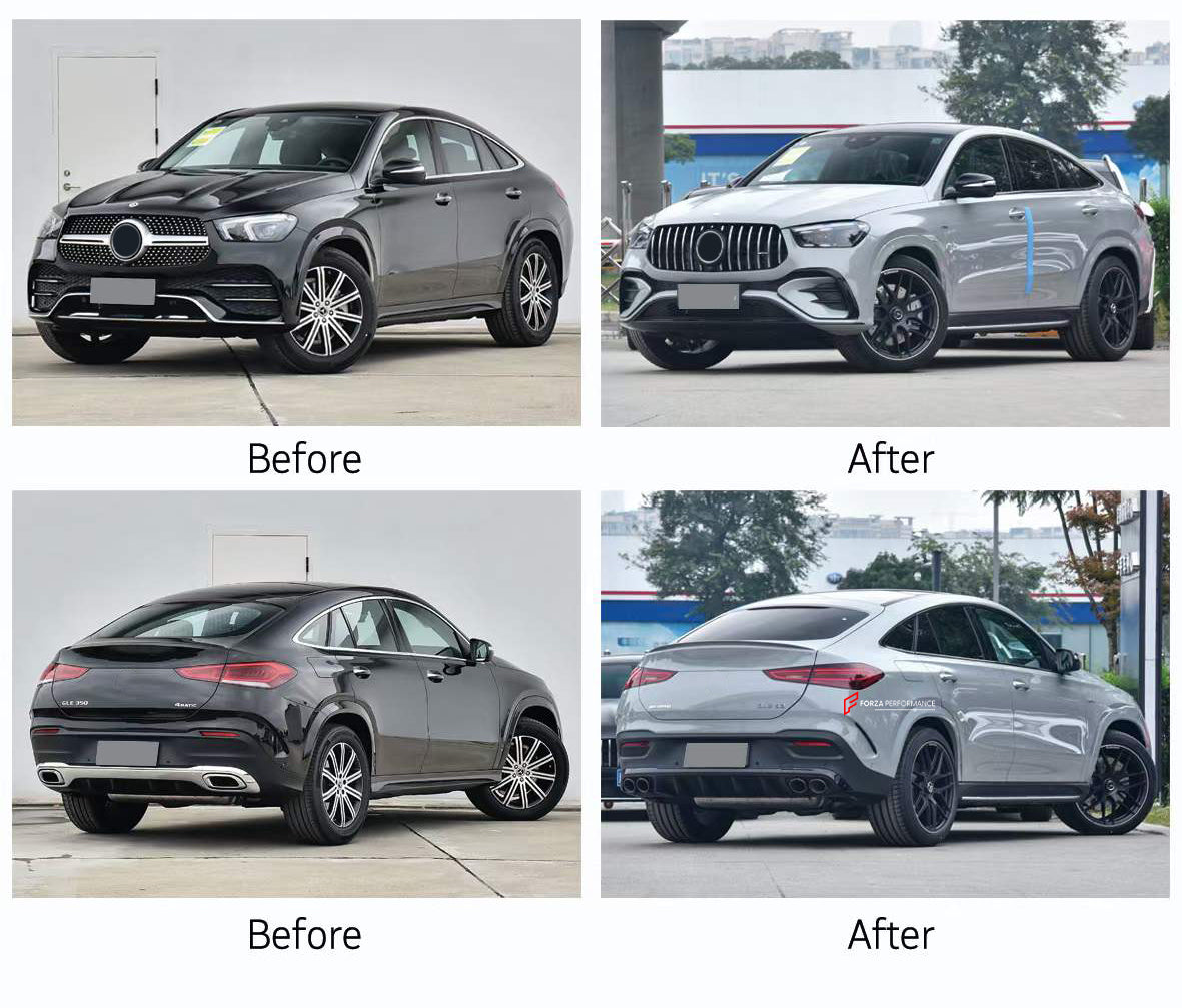 CONVERSION BODY KIT for MERCEDES-BENZ GLE53 COUPE C167 2019+ UPGRADE to GLE53 AMG COUPE 2024