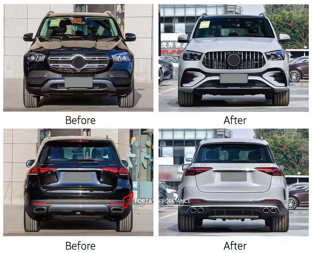 CONVERSION BODY KIT for MERCEDES-BENZ GLE53 V167 FACELIFT 2023+ UPGRADE to GLE53 V167 AMG 2023+