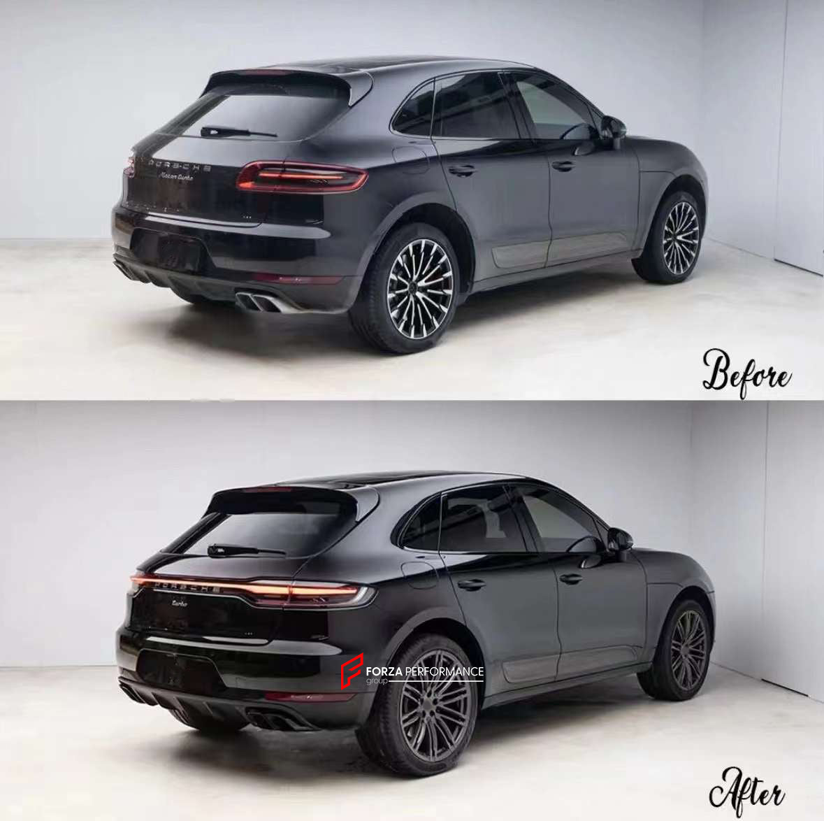 CONVERSION BODY KIT for PORSCHE MACAN 95B 2014 - 2018 UPGRADE to 95B.2 TURBO STYLE 2021+