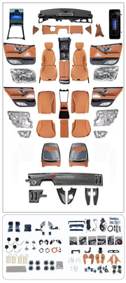 CONVERSION INTERIOR KIT FOR MERCEDES-BENZ W221 2006 - 2013 UPGRADE TO W223 2020 - 2024