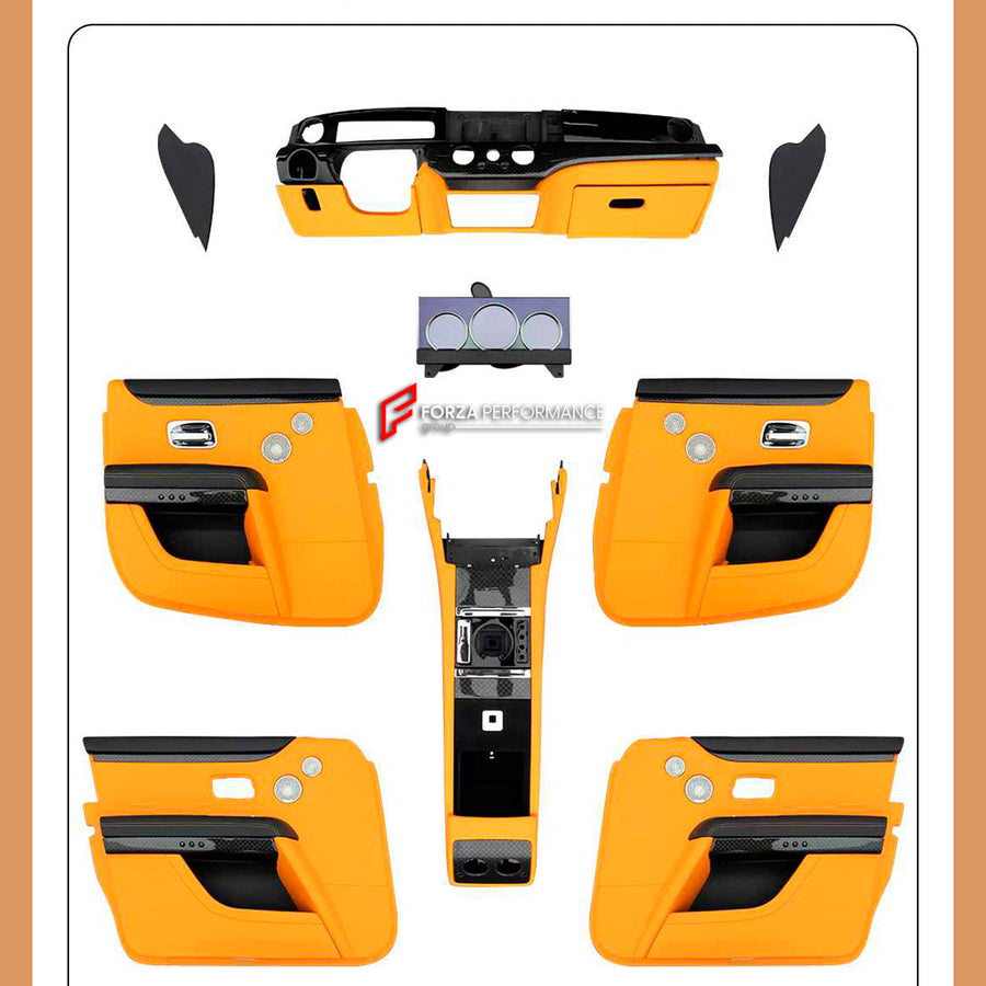 Buy Now CONVERSION INTERIOR UPGRADE KIT for ROLLS ROYCE GHOST 2009 - 2014 UPGRADE to ROLLS ROYCE GHOST RR04 2014 - 2020 and upgrade car parts from SIR Tuning at the Best Price. Headlights, Tail lights, Bodykits, Navigations, body kit and more - Fast & Free Shipping within Europe, US & Worldwide.