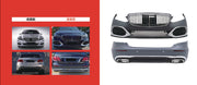 CONVERSION BODY KIT for MERCEDES-BENZ W212 2014 - 2016 to W223 MAYBACH FRONT BUMPER REAR BUMPER