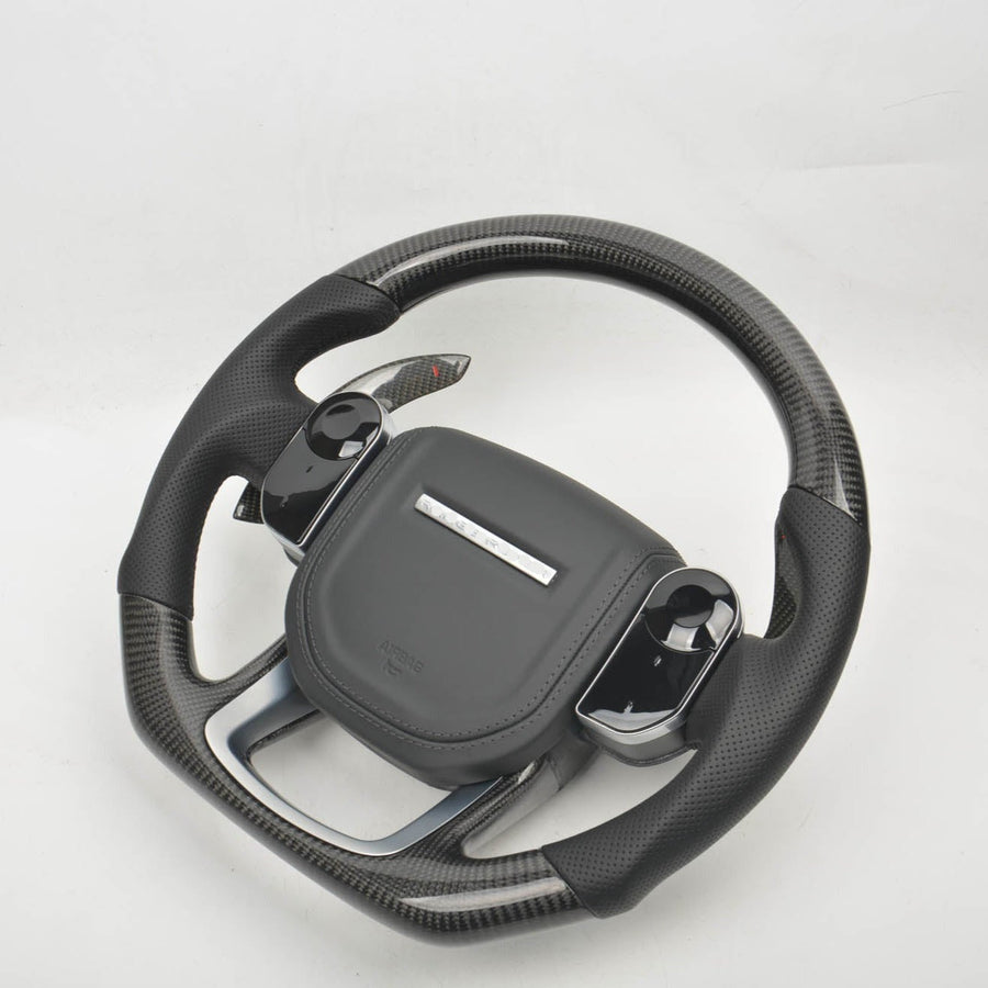Buy Now CUSTOM STEERING WHEEL for LAND ROVER RANGE ROVER SPORT VELAR EVOQUE and upgrade car parts from SIR Tuning at the Best Price. Headlights, Tail lights, Bodykits, Navigations, steering wheel and more - Fast & Free Shipping within Europe, US & Worldwide.