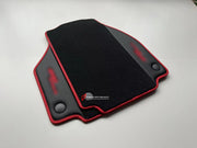 CUSTOM FLOOR MATS CARPETS for FERRARI 488 SPIDER LEATHER NYLON VELOUR ALCANTARA