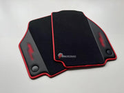 CUSTOM FLOOR MATS CARPETS for FERRARI 488 SPIDER LEATHER NYLON VELOUR ALCANTARA