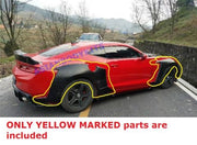 WIDE FENDER FLARES for CHEVROLET CAMARO 2016 - 2018