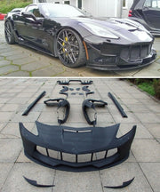 WIDE BODY KIT for CHEVROLET CORVETTE C7 STINGRAY 2017 - 2019
