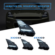 VLAND LED Projector Headlights For 2008-2023 Nissan GTR R35