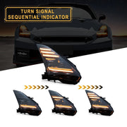 VLAND LED Projector Headlights For 2008-2023 Nissan GTR R35