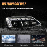 VLAND LED Headlights For Volkswagen Jetta MK6 Sagitar 2012-2018 With Sequential Turn