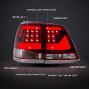VLAND Full LED Tail Lights For Toyota Land Cruiser 2007-2012