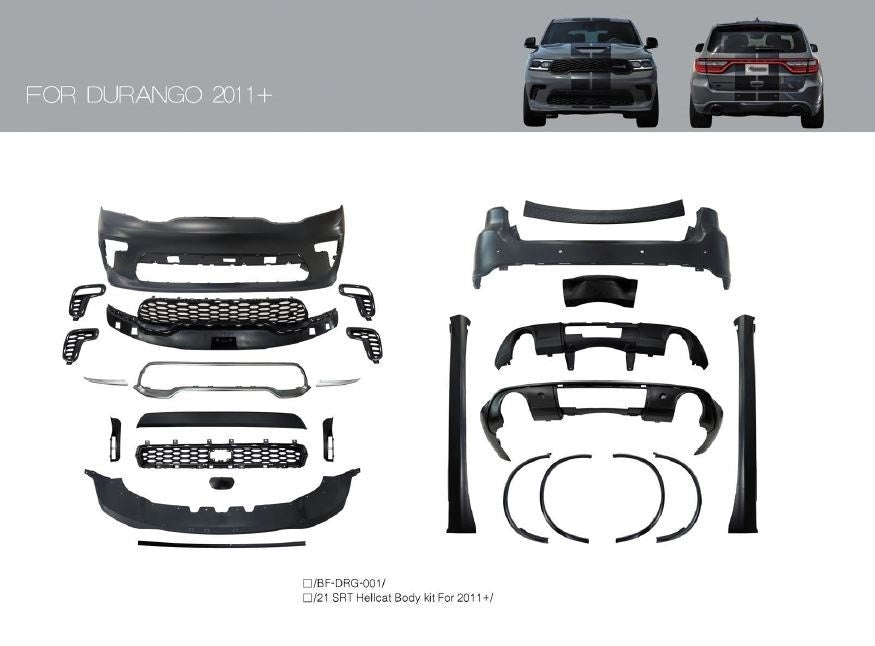 BODY KIT for DODGE DURANGO 2011+ | SRT HELLCAT STYLE