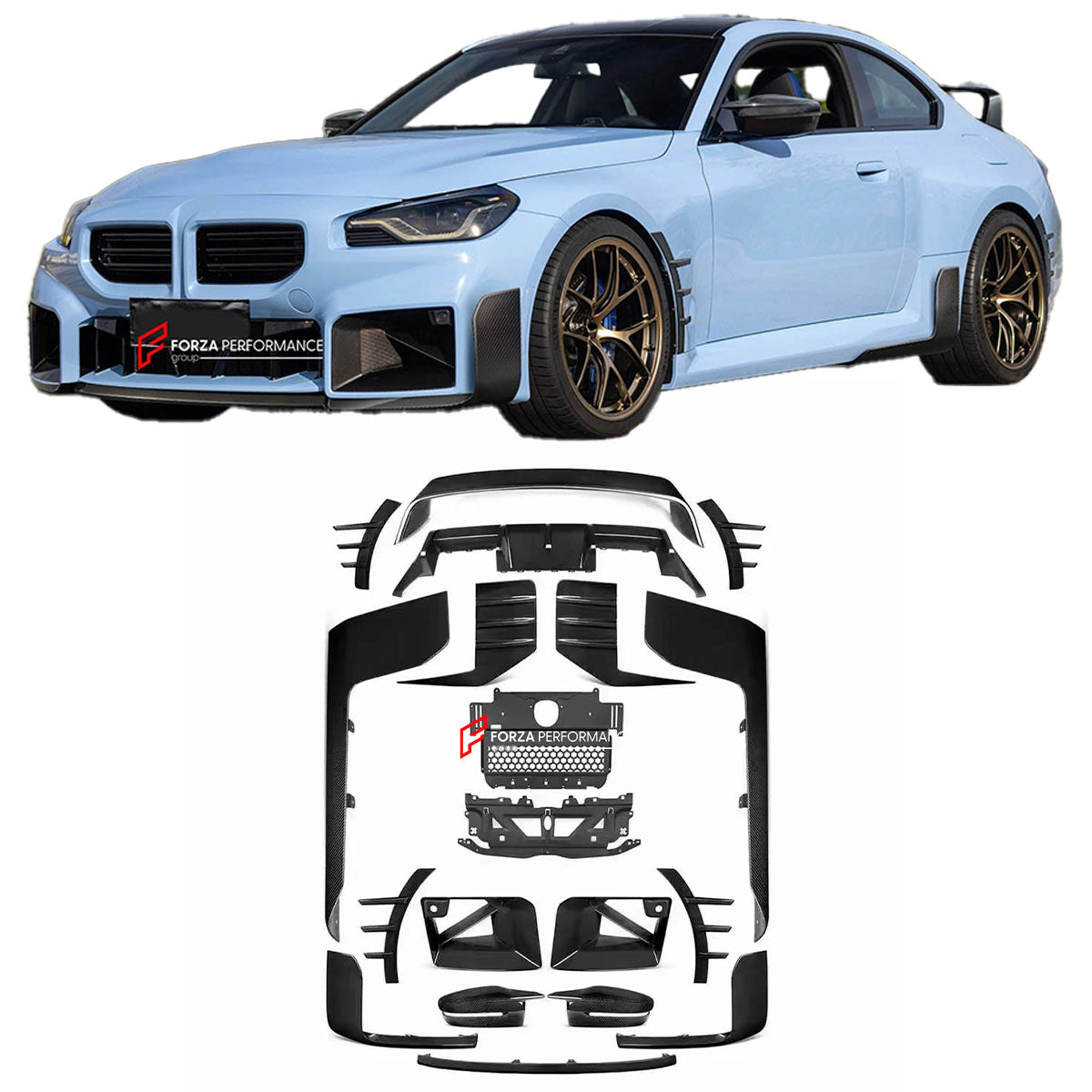 AUTHENTIC SOOQOO DRY CARBON BODY KIT FOR BMW M2/M2C G87