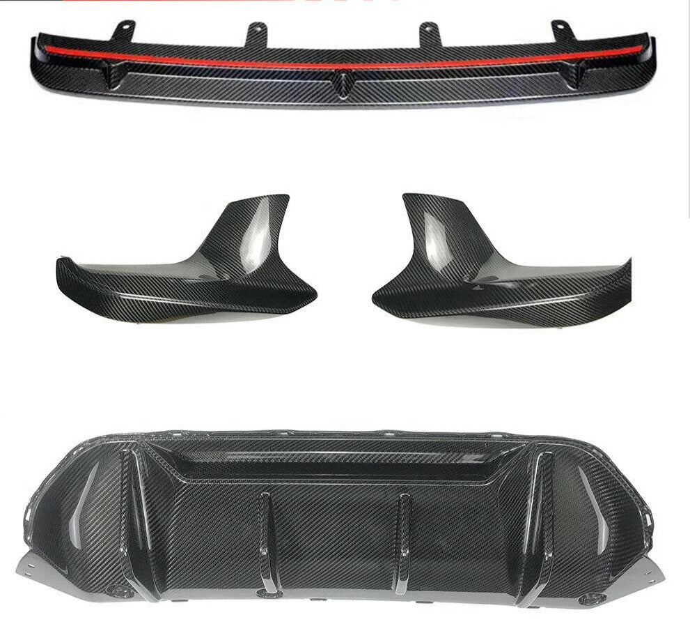 DRY CARBON FIBER BODY KIT for BMW M5 F90 2018 - 2023 FRONT LIP FRONT CANARDS REAR DIFFUSER