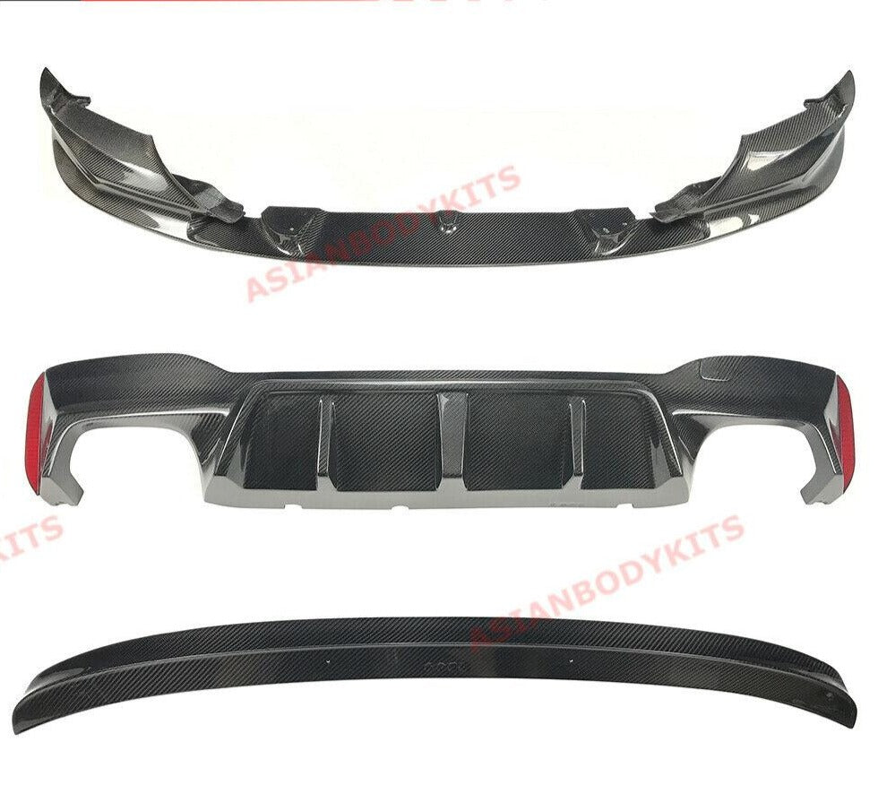 DRY CARBON FIBER BODY KIT for BMW M5 F90 2018 - 2023 FRONT LIP REAR DIFFUSER REAR WING SPOILER