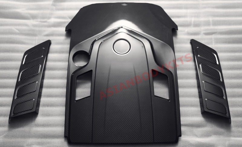 DRY CARBON FIBER ENGINE COVERS KIT for MERCEDES-BENZ W463A W464 G500 G550 2018+