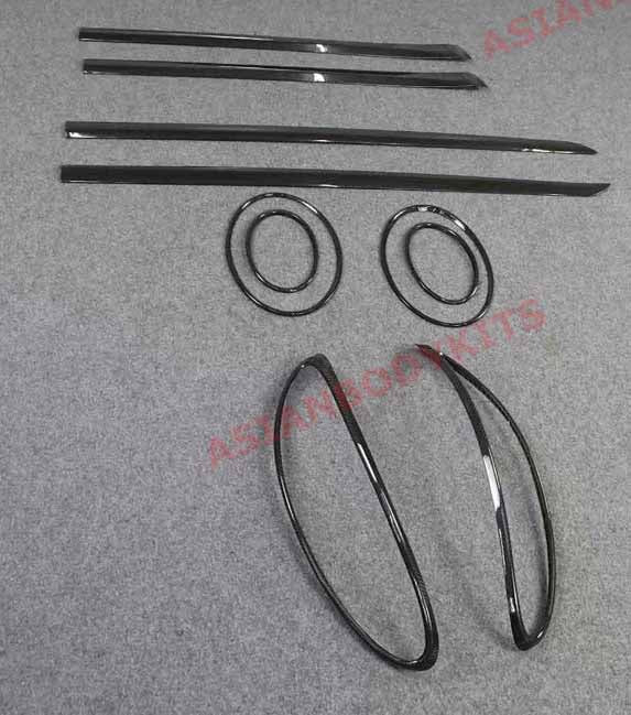 DRY CARBON FIBER EXTERIOR GARNISH TRIMS PIECES ADD ONS KIT COVERS for BENTLEY BENTAYGA PL71 FACELIFT 2020+