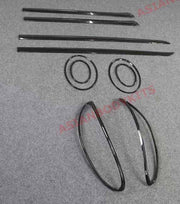 DRY CARBON FIBER EXTERIOR GARNISH TRIMS PIECES ADD ONS KIT COVERS for BENTLEY BENTAYGA PL71 FACELIFT 2020+