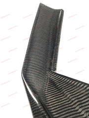 DRY CARBON FIBER FRONT LIP SPLITTERS for FERRARI 488 GTB SPIDER 2015 - 2020