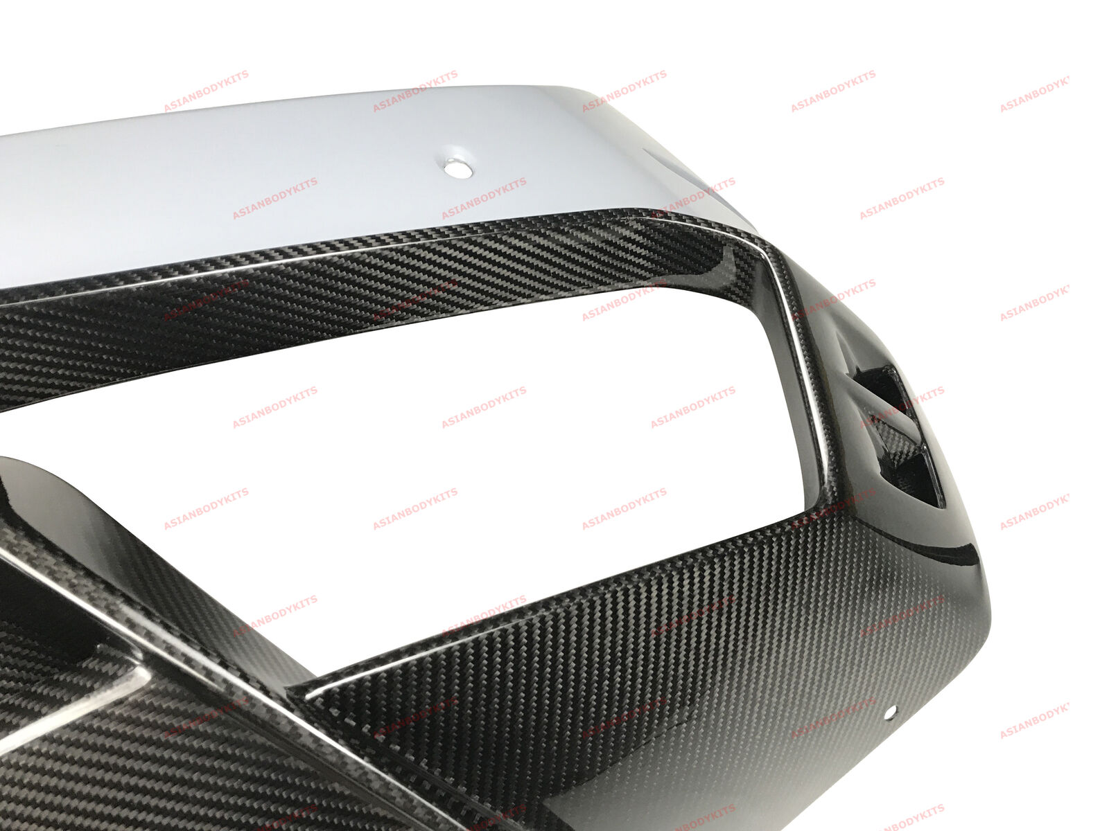 DRY CARBON FIBER REAR BUMPER for LAMBORGHINI HURACAN LP580 2017 - 2020