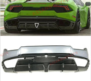 DRY CARBON FIBER REAR BUMPER for LAMBORGHINI HURACAN LP580 2017 - 2020