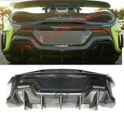 CONVERSION MCLAREN 600LT STYLE DRY CARBON FIBER REAR BUMPER DIFFUSER for MCLAREN 540C 570GT 570S SPORTS SERIES P13 2015 - 2020