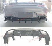 DRY CARBON FIBER REAR DIFFUSER for MERCEDES BENZ AMG GT S GTR C190 R190 2015 - 2018