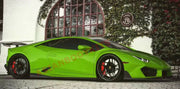 DRY CARBON FIBER SIDE SKIRTS ADD ONS for LAMBORGHINI HURACAN LP580 2017 - 2020