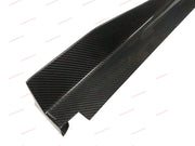 DRY CARBON FIBER SIDE SKIRTS ADD ONS for LAMBORGHINI HURACAN LP580 2017 - 2020