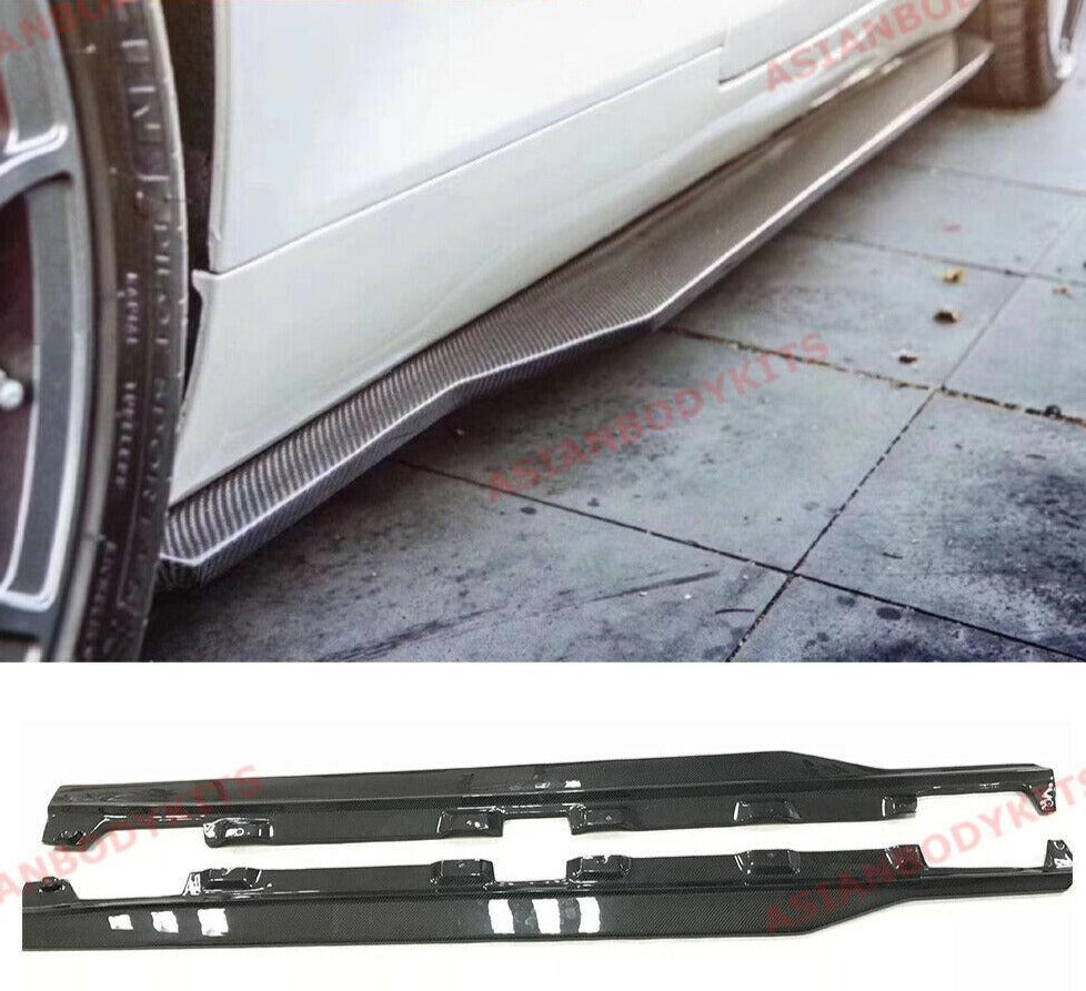 DRY CARBON FIBER SIDE SKIRTS for MERCEDES BENZ AMG GT S GTR C190 R190 2015 - 2018