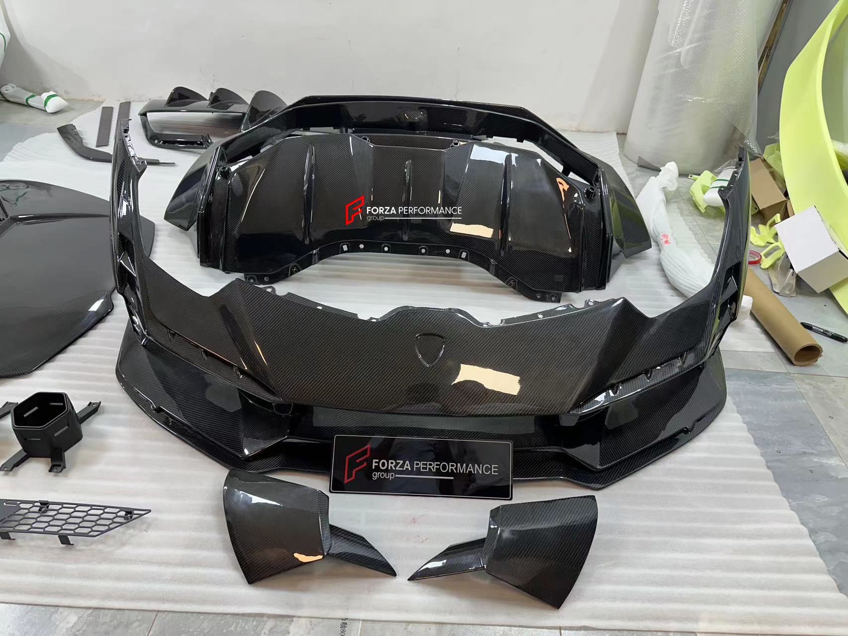 DRY CARBON FIBER WIDE BODY KIT for LAMBORGHINI HURACAN LP610 LP580 EVO 2015 - 2022