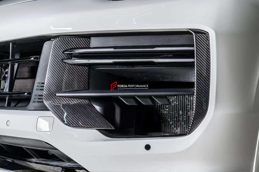 Buy Now DRY CARBON FRONT BUMPER AIR VENT TRIMS for PORSCHE CAYENNE 9Y0.2 TURBO GT 2024 and upgrade car parts from SIR Tuning at the Best Price. Headlights, Tail lights, Bodykits, Navigations, body kit and more - Fast & Free Shipping within Europe, US & Worldwide.