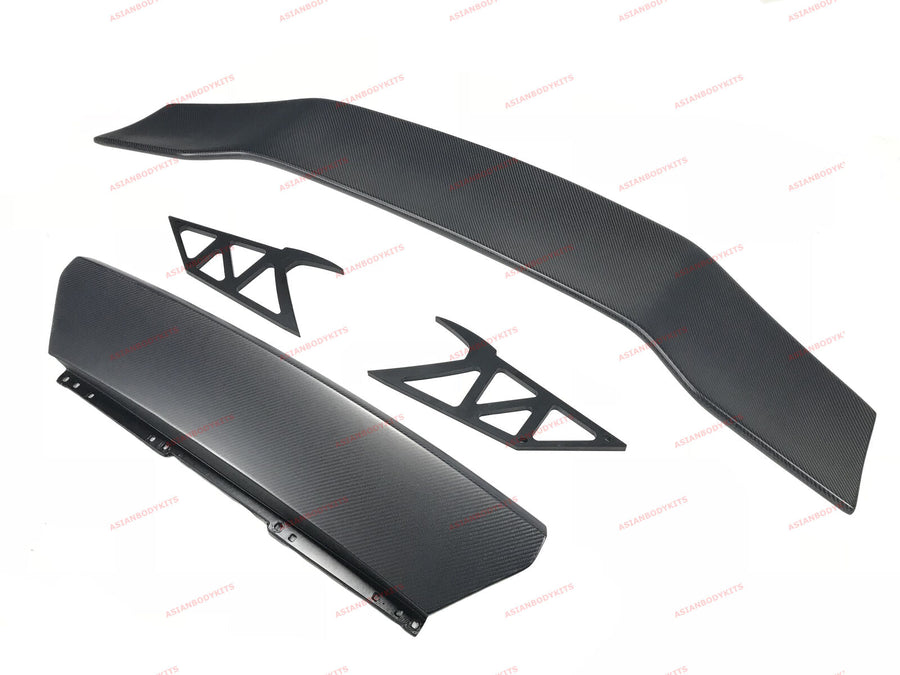 Buy Now DRY CARBON FIBER REAR WING SPOILER WITH DECK LID for LAMBORGHINI HURACAN LP610 2016 - 2020 and upgrade car parts from SIR Tuning at the Best Price. Headlights, Tail lights, Bodykits, Navigations, body kit and more - Fast & Free Shipping within Europe, US & Worldwide.