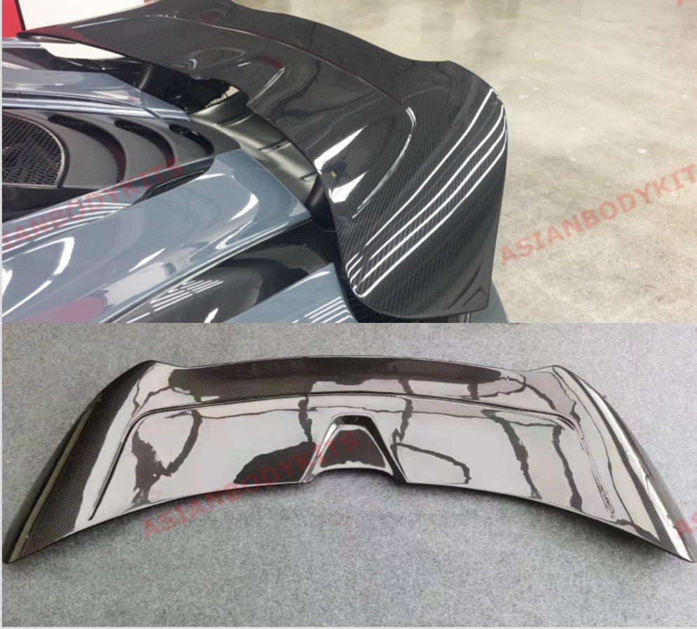 DRY CARBON FIBER REAR SPOILER WING for MCLAREN 720S 2017 - 2023