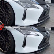 DRY CARBON HEADLIGHT COVERS for LEXUS LC500 LC500H 2017 - 2019