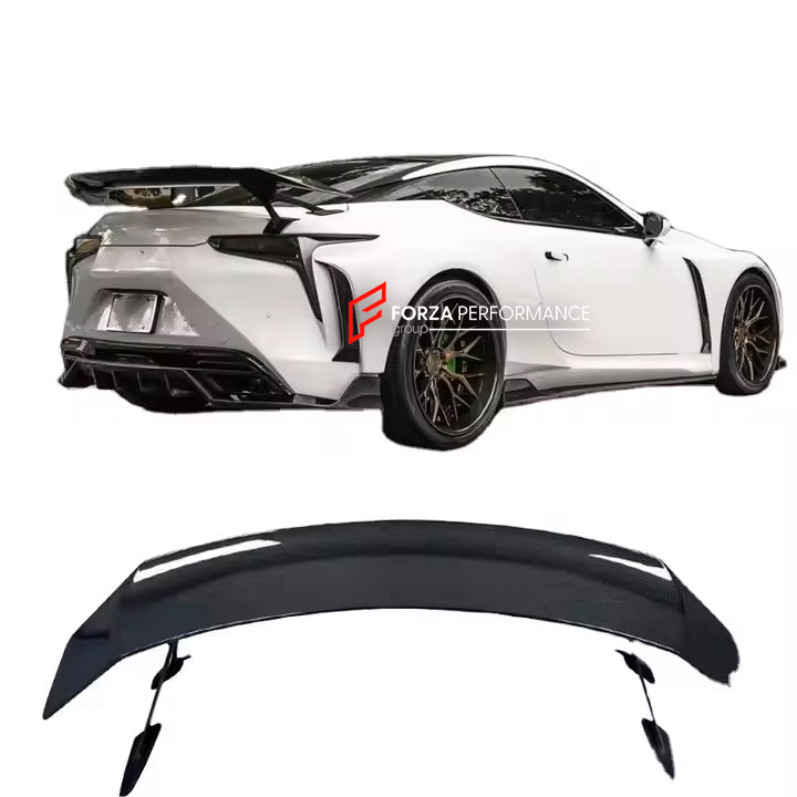 Buy Now DRY CARBON SPOILER for LEXUS LC500 LC500H 2017 - 2019 and upgrade car parts from SIR Tuning at the Best Price. Headlights, Tail lights, Bodykits, Navigations, Carbon body kit and more - Fast & Free Shipping within Europe, US & Worldwide.